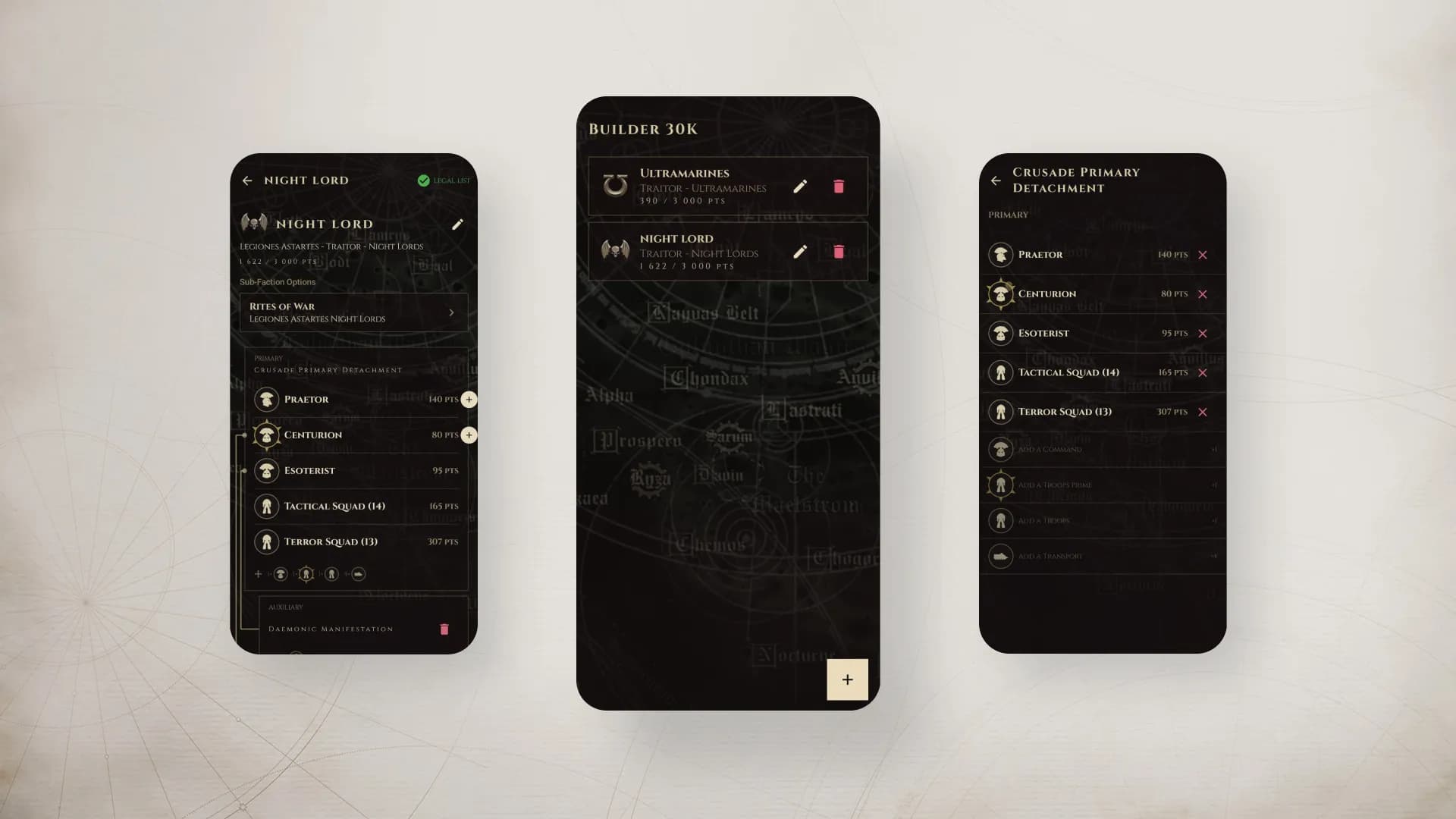 Army Builder — Horus Heresy 1